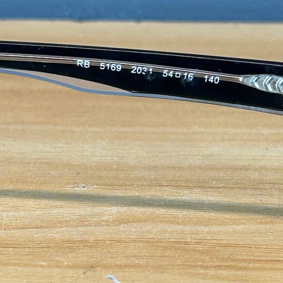 Ray-Ban RB 5169 2034 Eyeglasses Square Full Rim Black Frame Only 54-16 140 - Picture 5 of 7